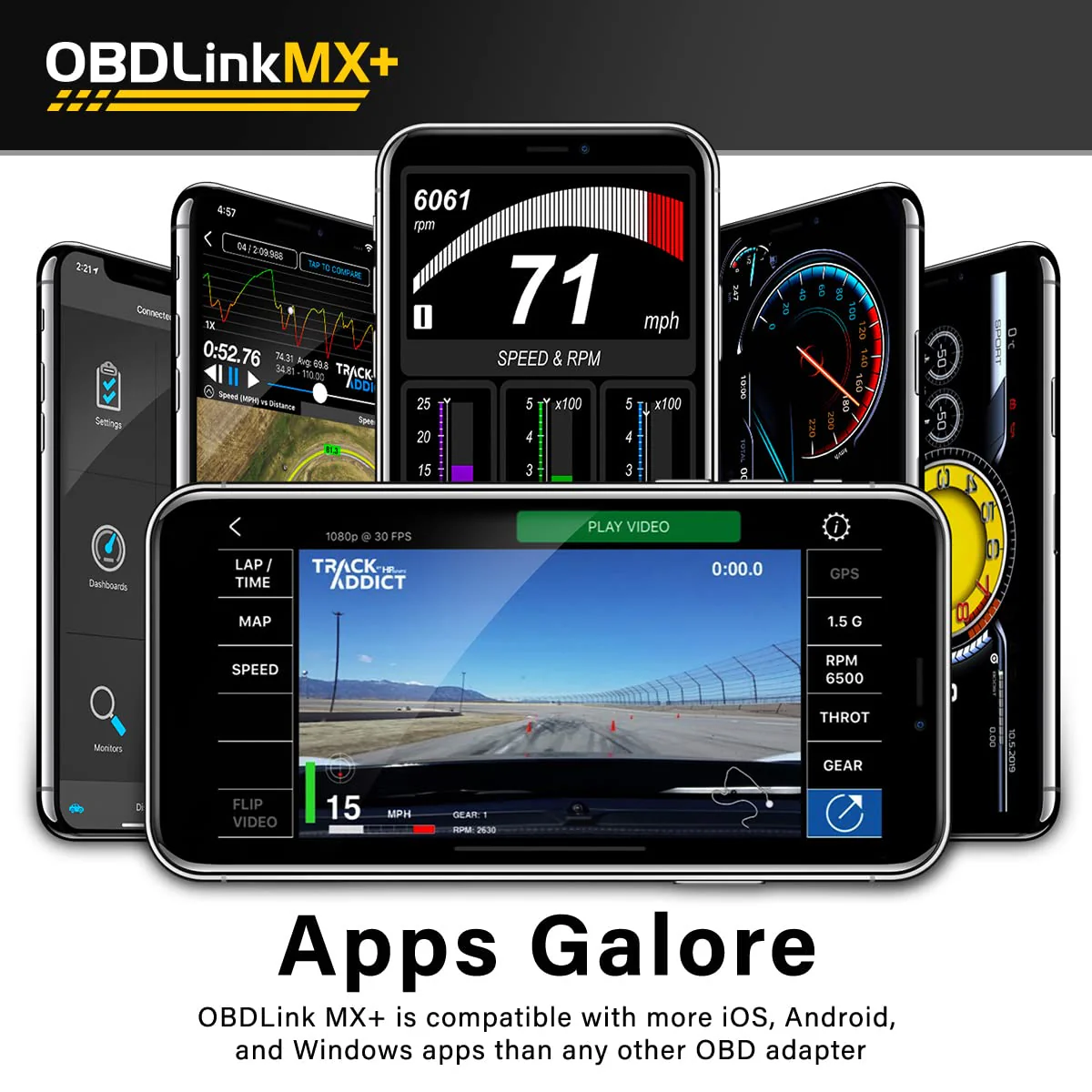 OBDLink Bluetooth Scanner for iPhone. Android. and Windows