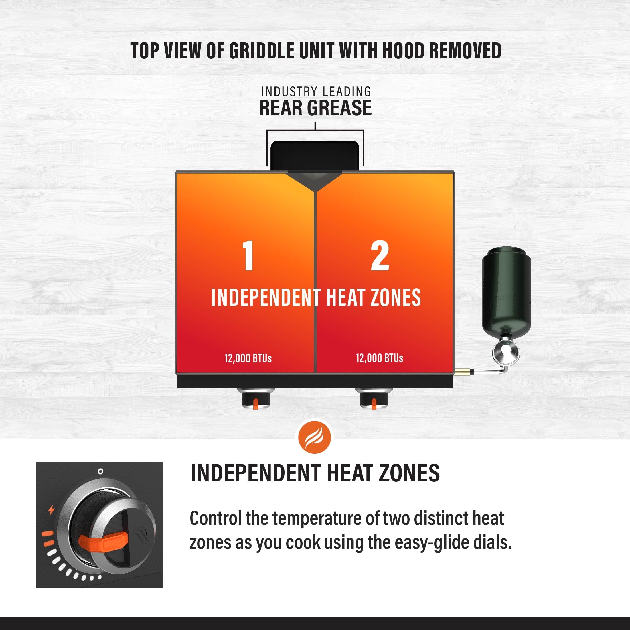 Adventure Ready 22 Griddle with Stand and Adapter Hose