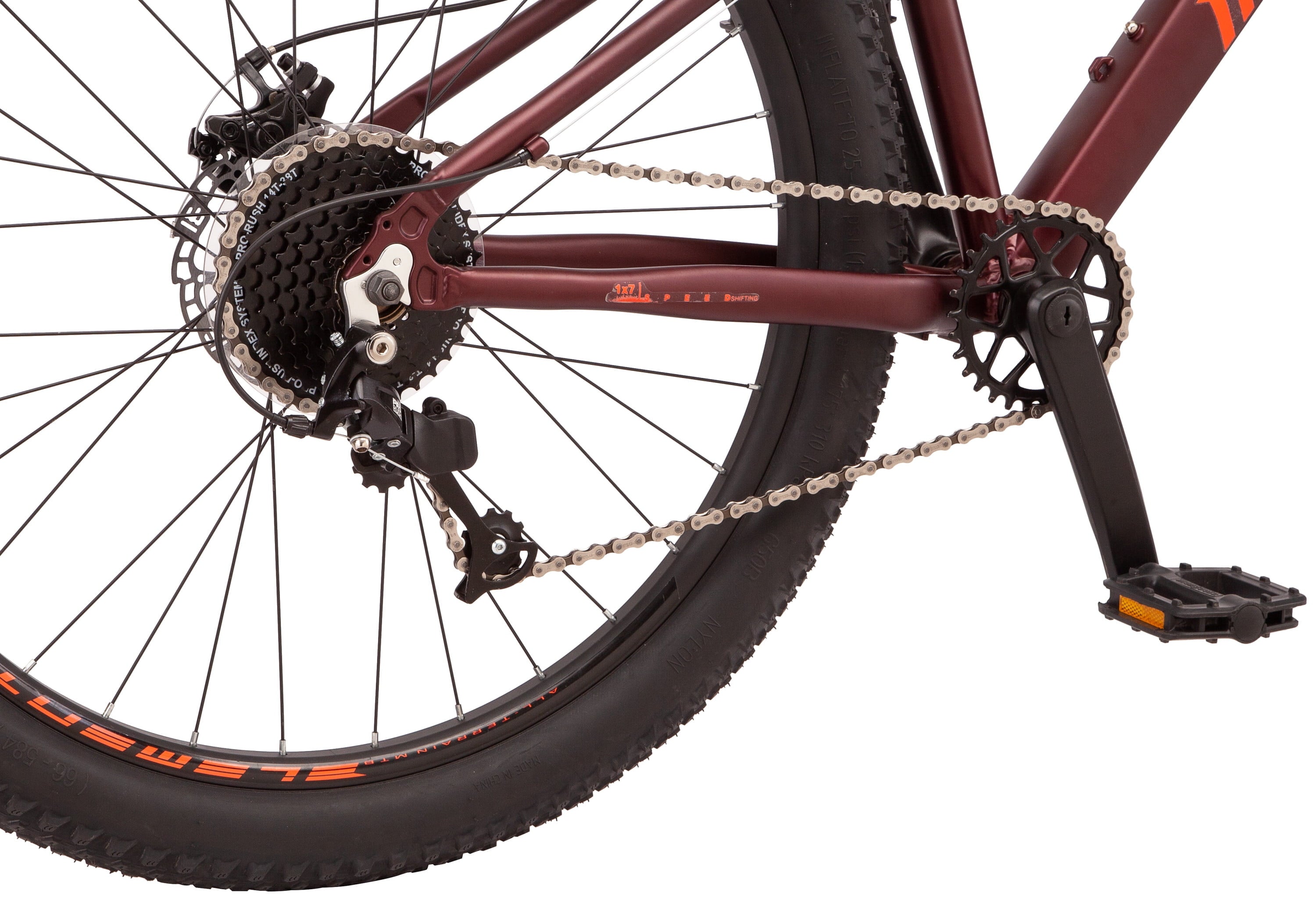 27.5 Ardor Mountain Bike. 7 Speeds. Maroon