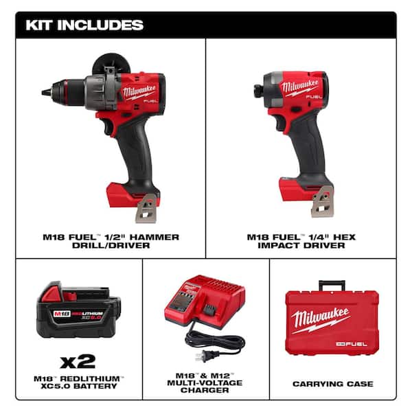 M18 FUEL 18-Volt Lithium Ion Brushless Cordless Combo Kit 6-Tool with 1/2 in. High Torque Impact Wrench and Band Saw
