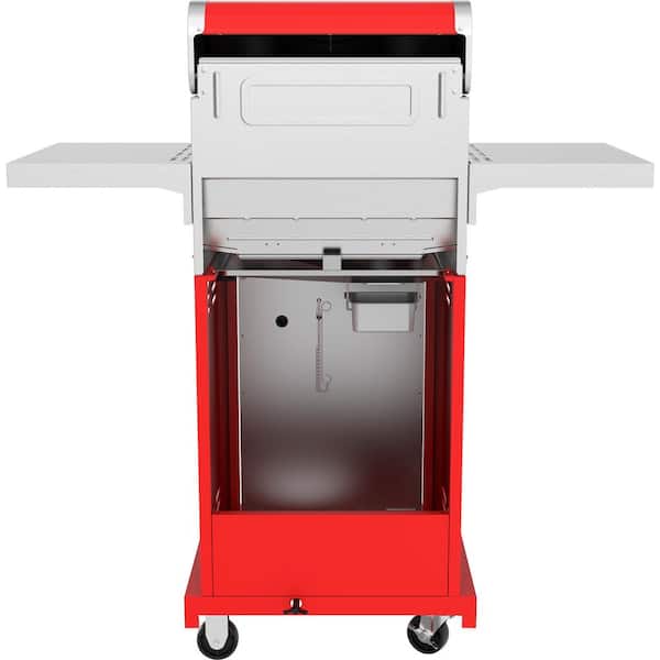 Deluxe 2-Burner Propane Gas Grill in Red