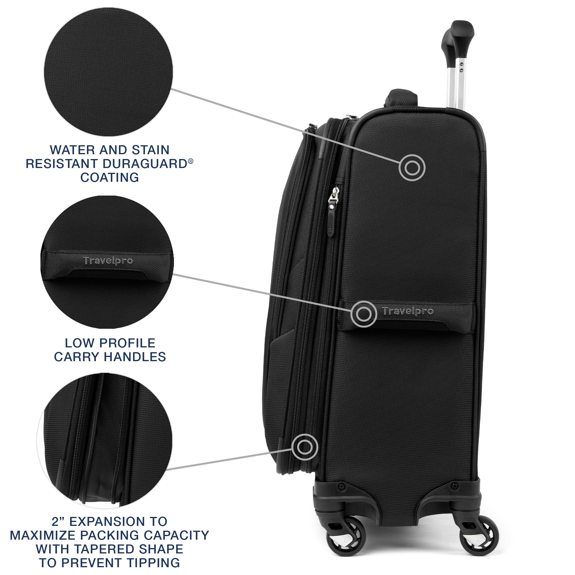Travelpro Maxlite 5 Softside Expandable Carry on Luggage