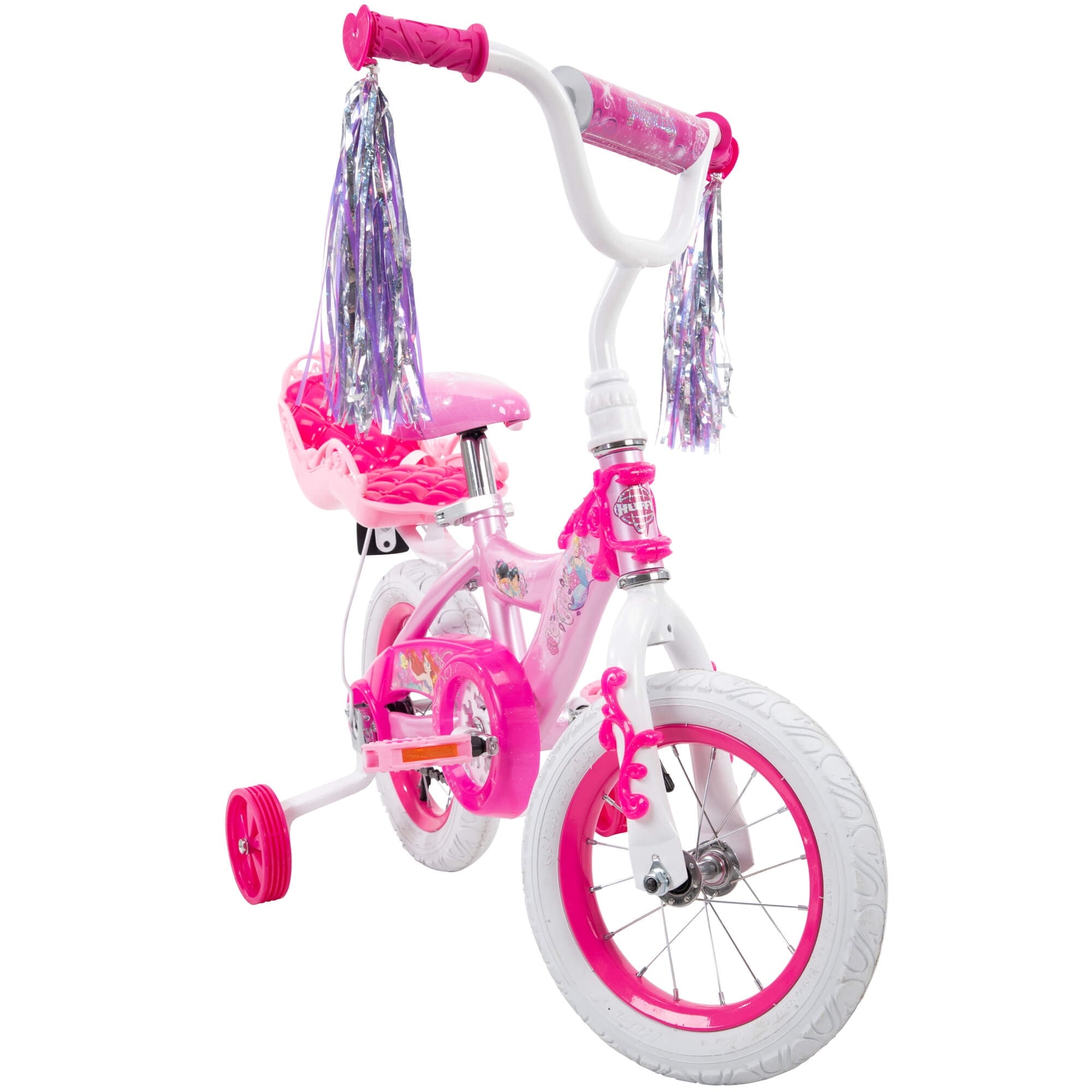 Princess Girls' 12 Bike with Doll Carrier by Huffy