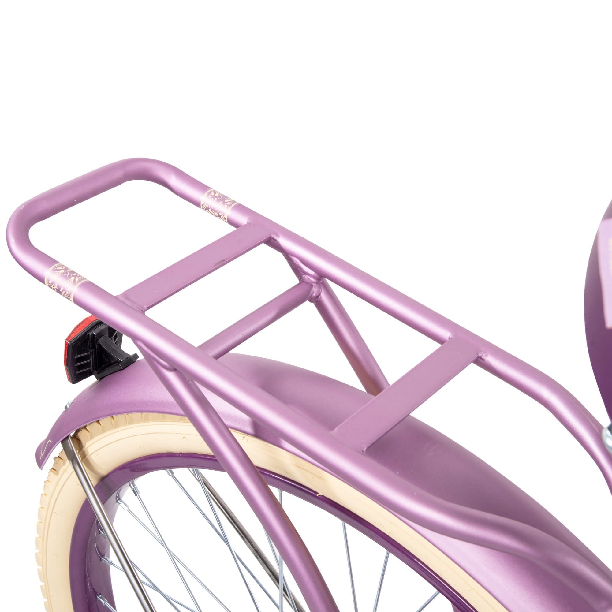 24 Nel Lusso Girls' Cruiser Bike. Purple Satin