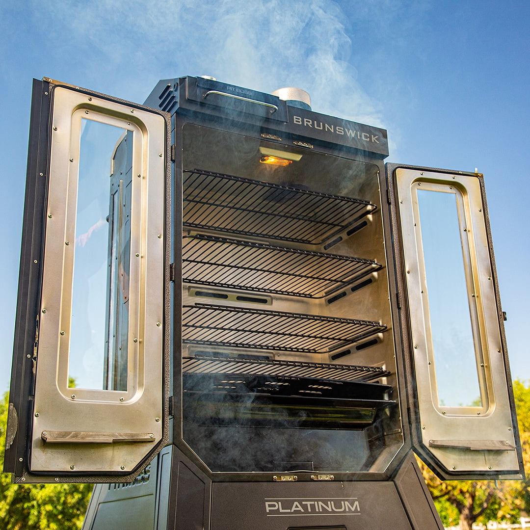 Boss Platinum Brunswick Wi-Fi? Enabled Wood Pellet Vertical Smoker