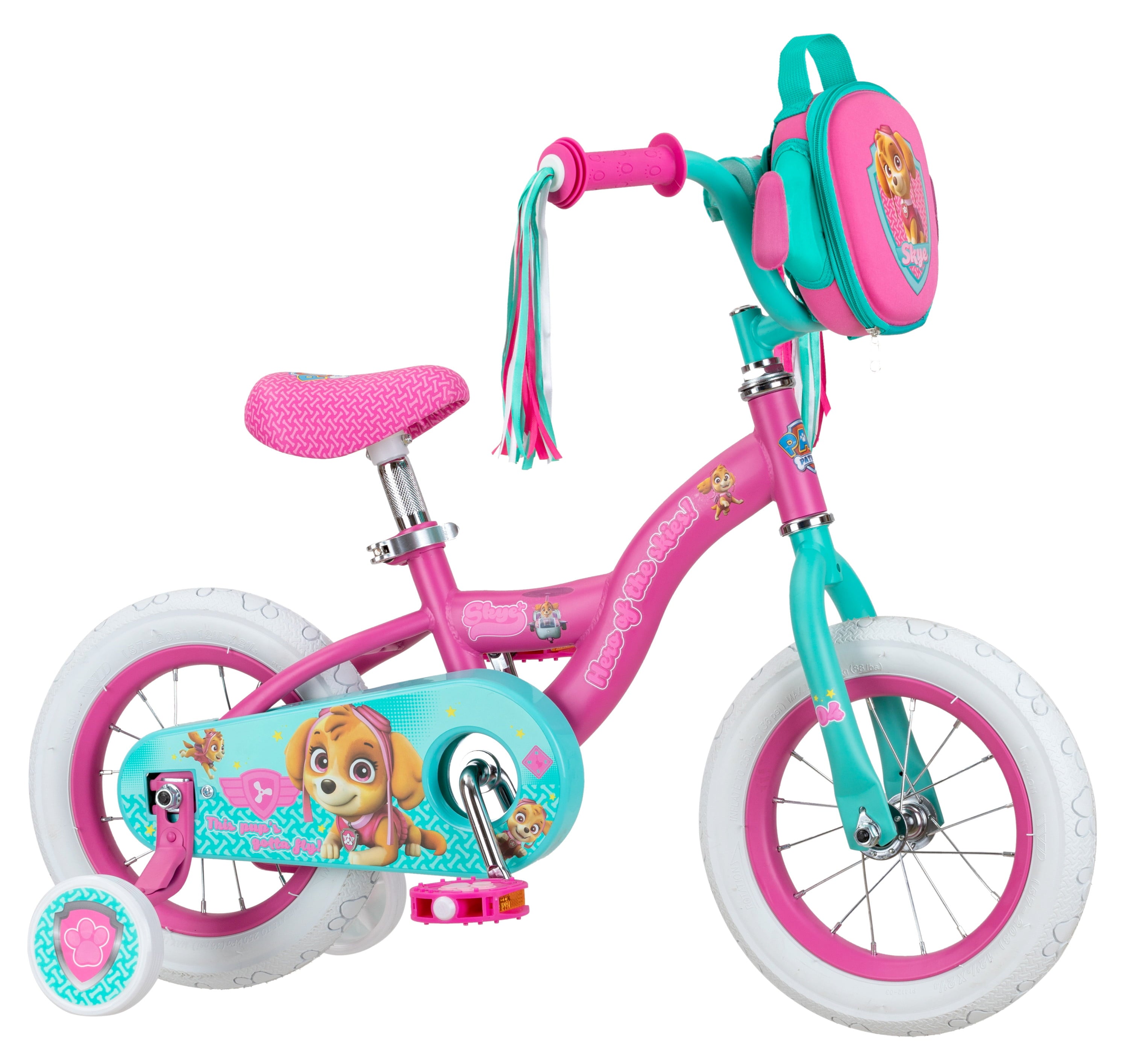 12in. Paw Patrol Skye Girls Kids Bike. Ages 2 to 4. Pink