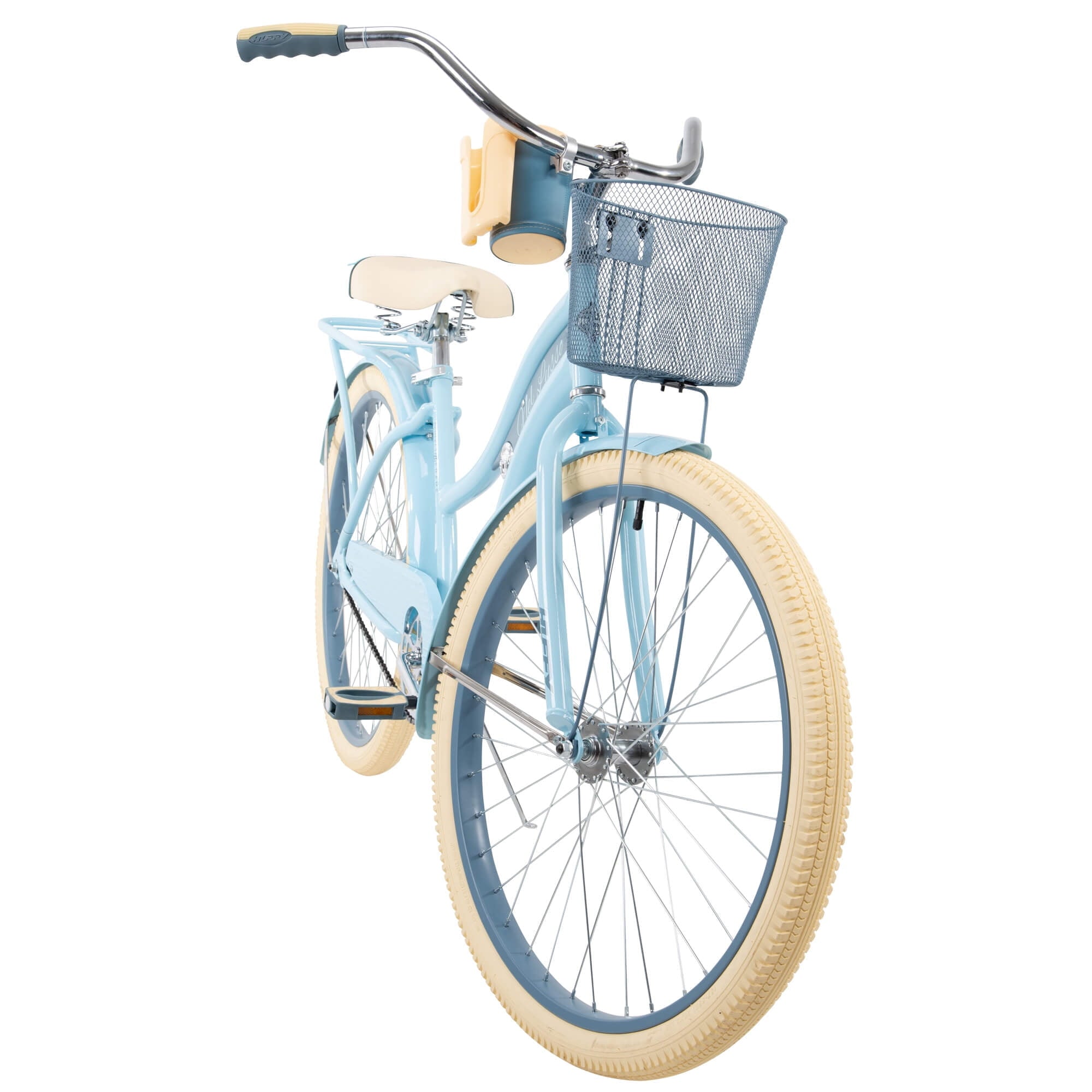 Nel Lusso Classic Cruiser Bike with Perfect Fit Frame. Women's. Light Blue. 26 Inch