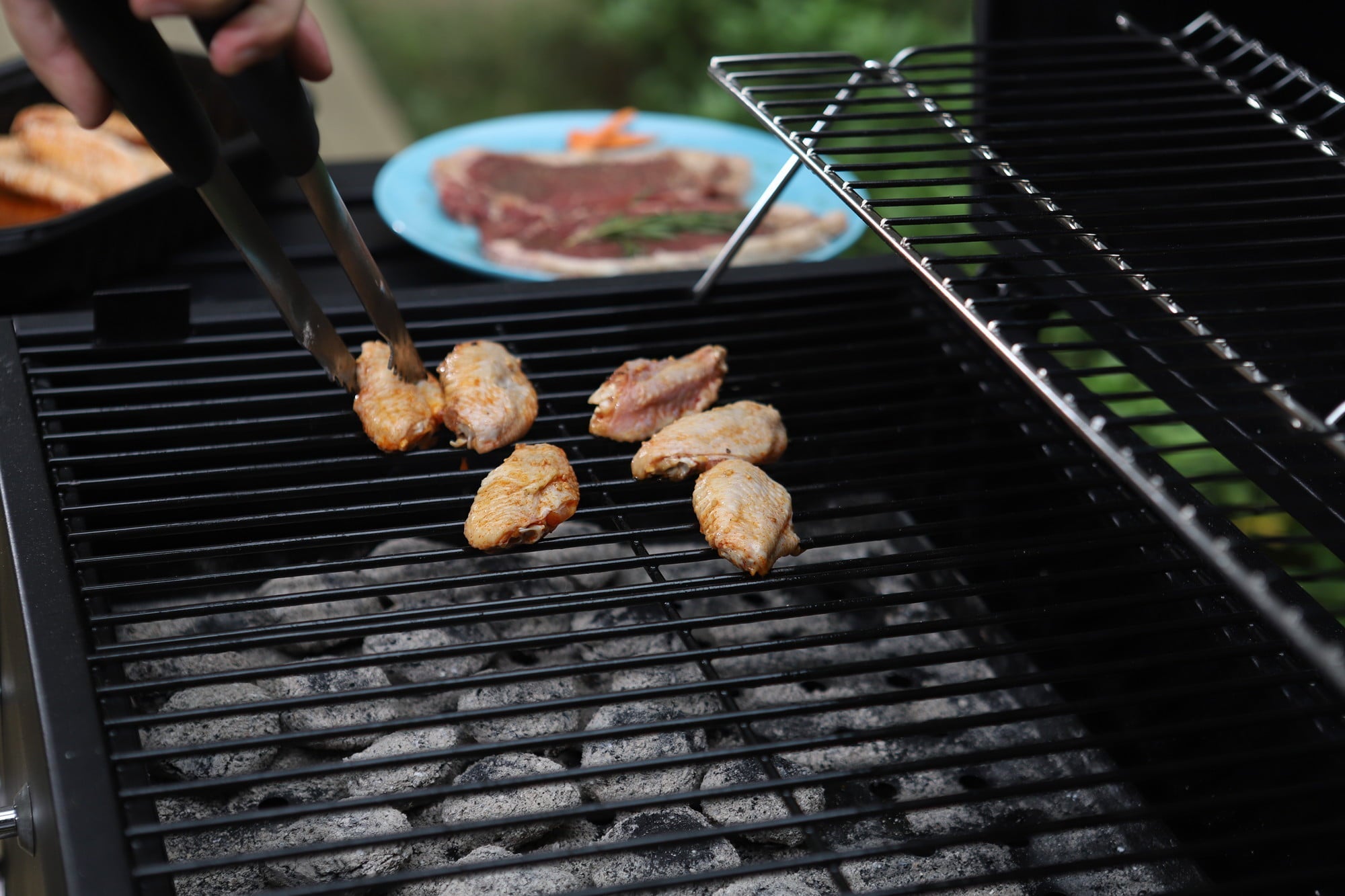 34'' Charcoal Grill Extra Large Portable BBQ Grill. Black