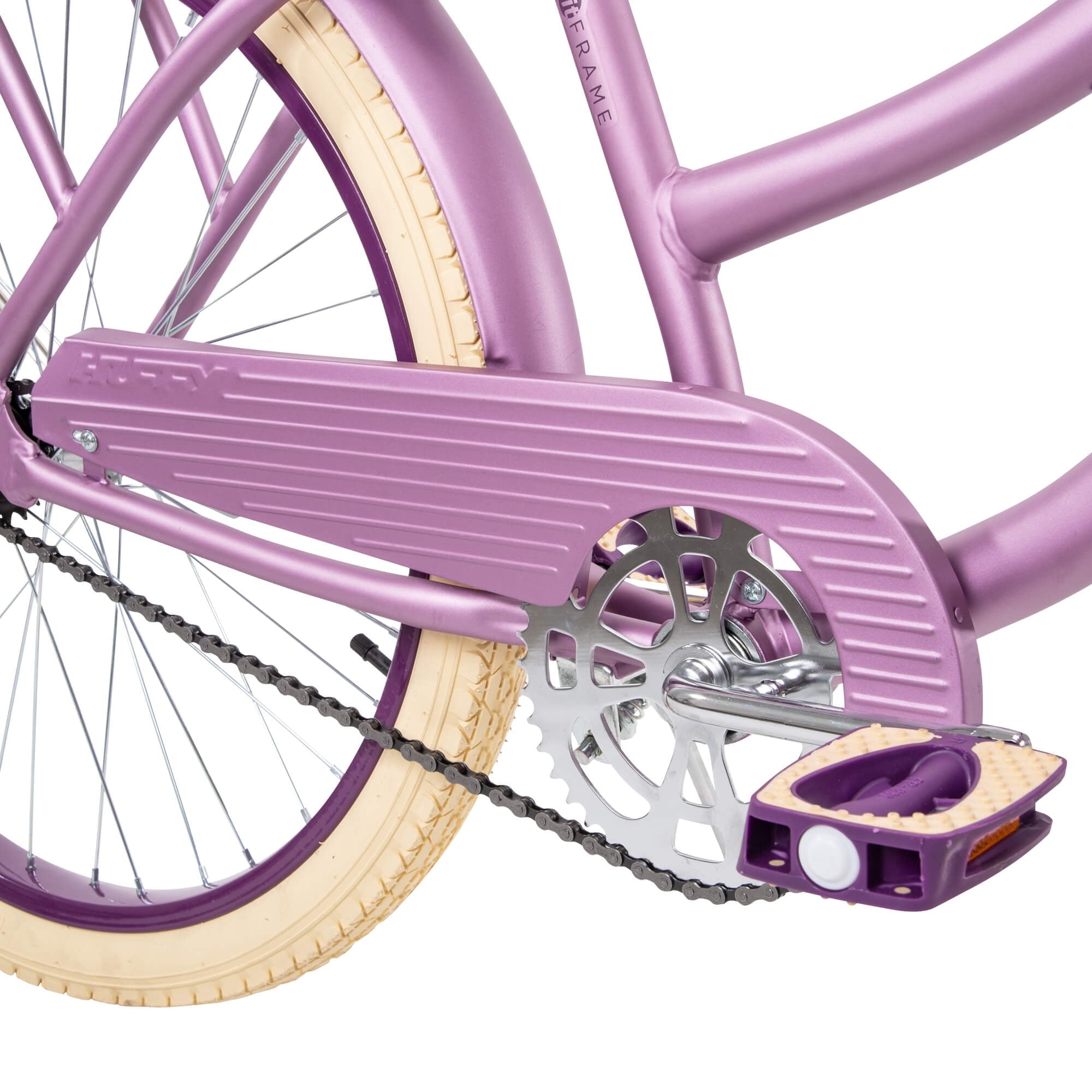 24 Nel Lusso Girls' Cruiser Bike. Purple Satin