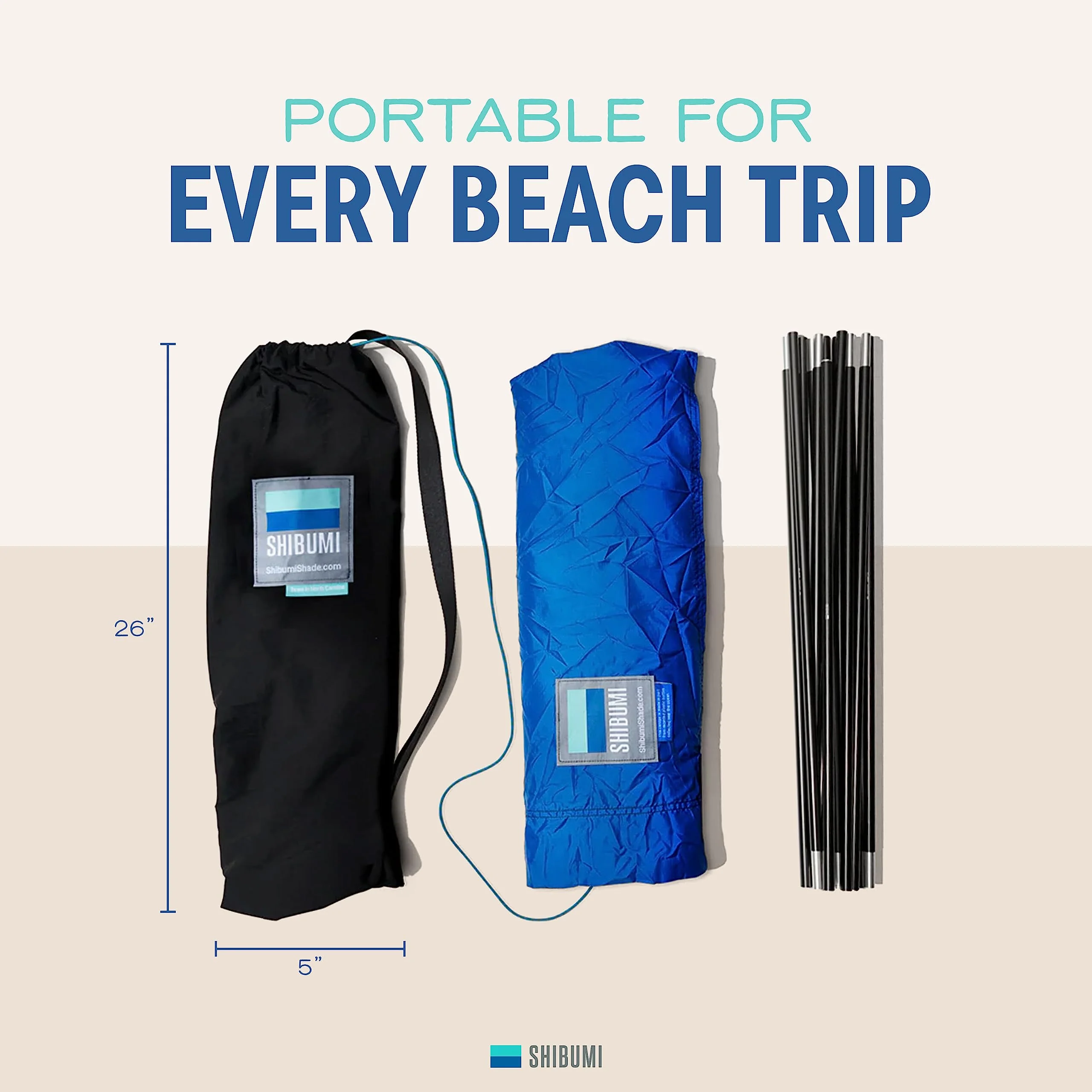 Shibumi Shade Beach Shade with 150 Sq. Ft. of Shade