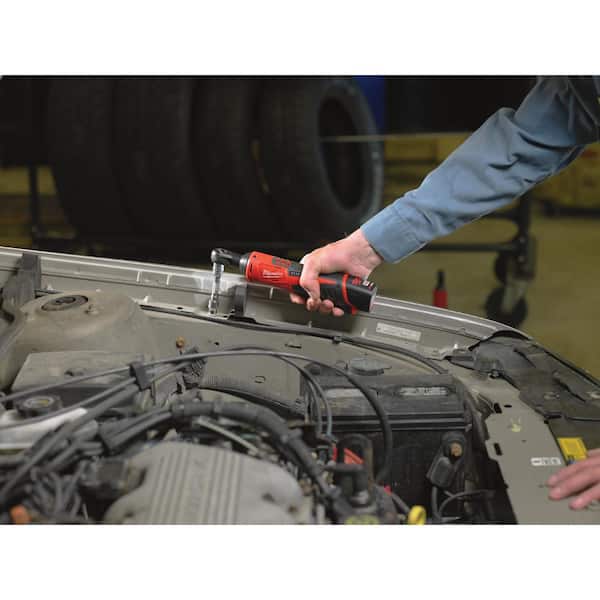 M12 12V Lithium-Ion Cordless 3/8 in. Ratchet Kit with One 1.5 Ah Battery. Charger and Tool Bag