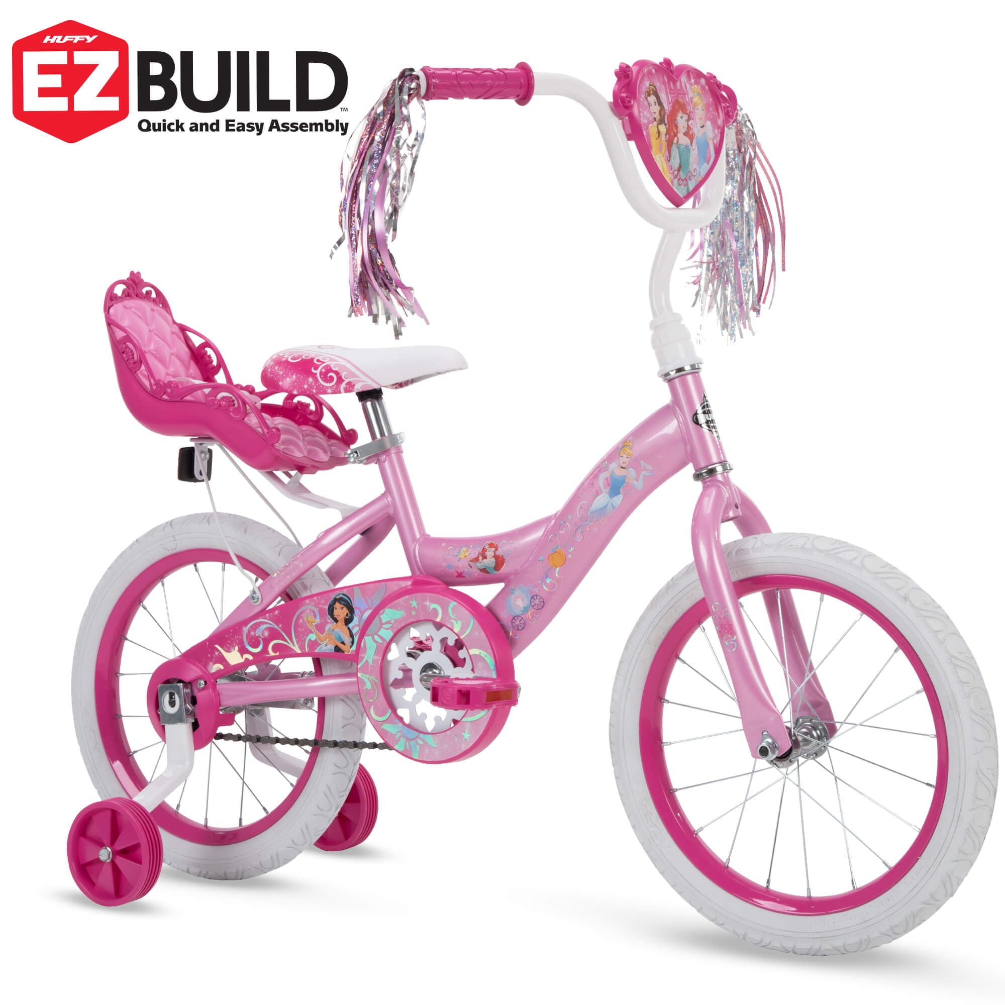 Princess Girls' 16 Sidewalk Bike with Training-Wheels by Huffy . Pink