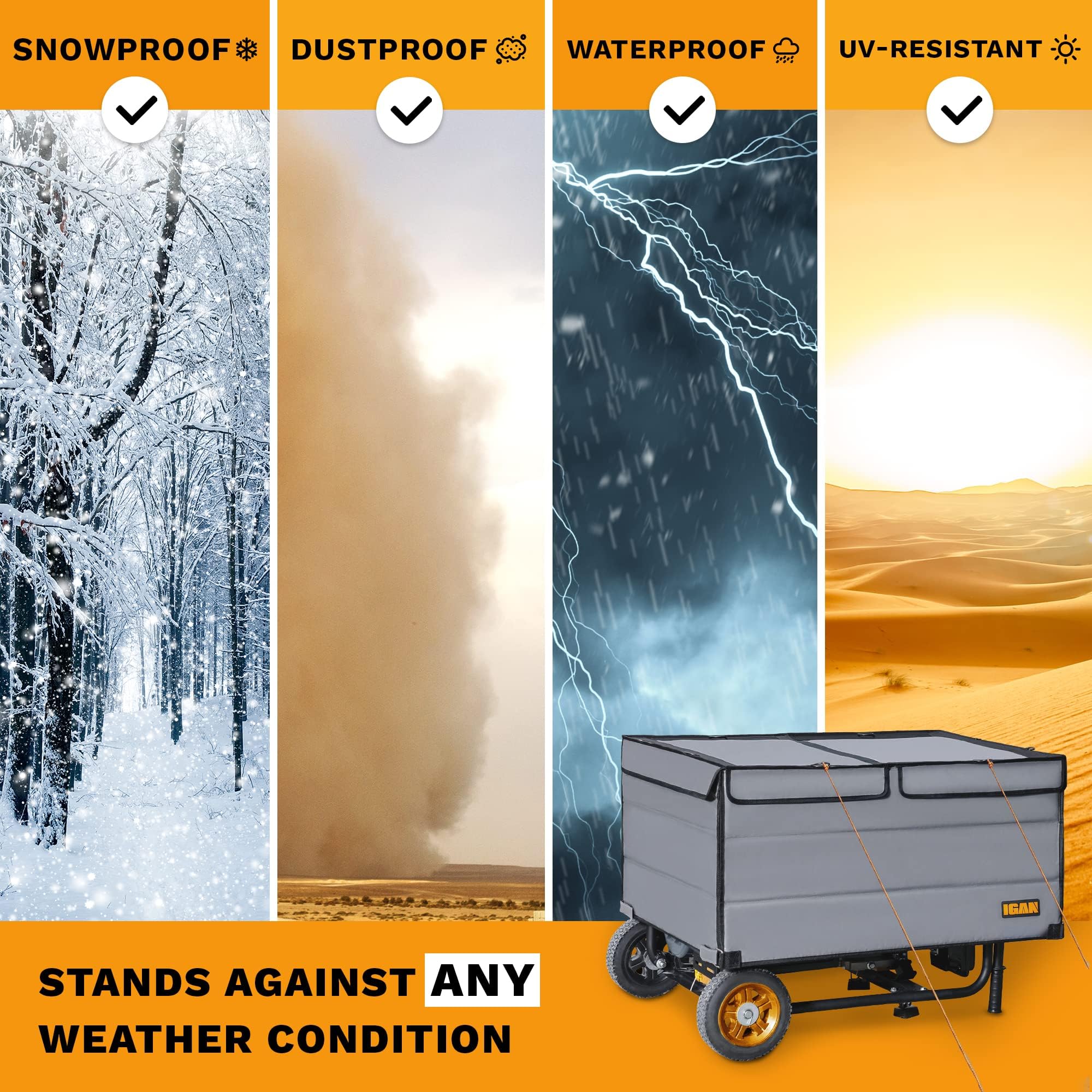 IGAN Waterproof Generator Covers While Running