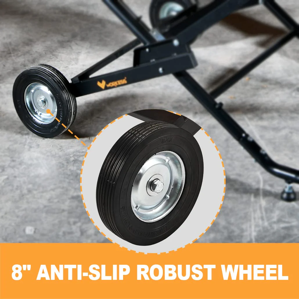 WORKESS Portable Table Saw Stand. 330 Lbs Load Capacity