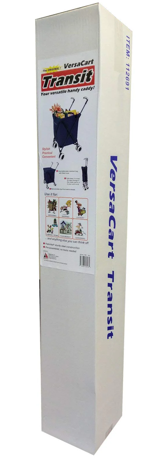 VersaCart Patented Folding Shopping and Utility Cart